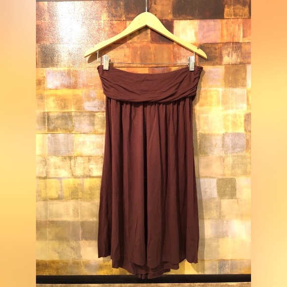 VENTTI Brown Strapless Bandeau Style Sundress NWT - Picture 2 of 7